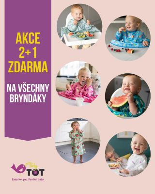 💛 Tidy Tot má bryndák na každou situaci – a protože bryndáků není nikdy dost, teď je pořídíte v akci 2+1 zdarma! Vyberte...